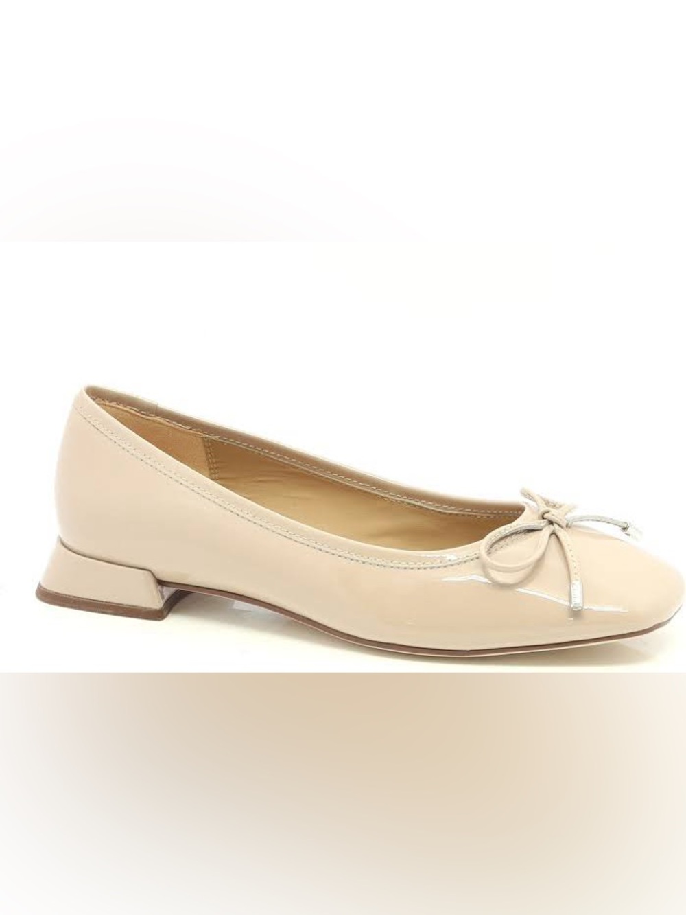 Clarks Bow Patent Leather Ballet Flats US 8.5